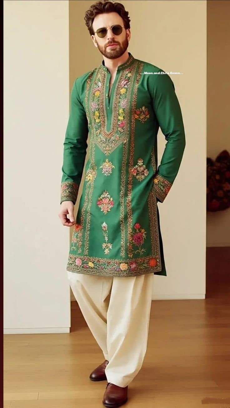 Green Kurta